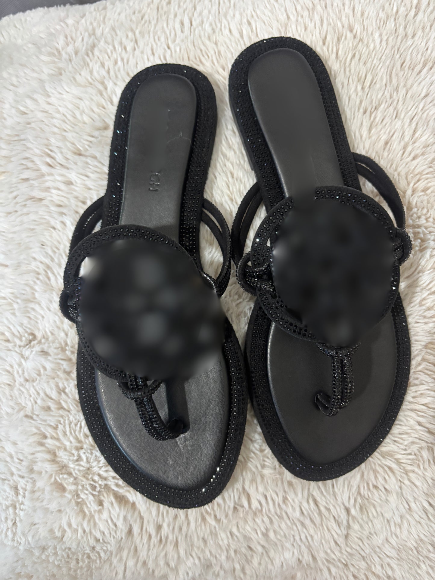 Tb rhinestone sandals 