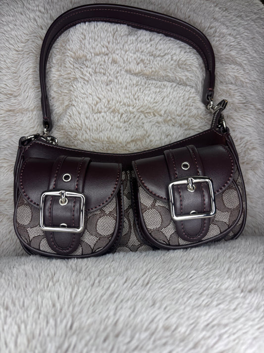 C deep brown bag
