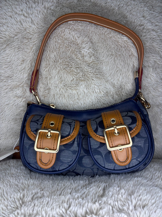 C blue denim bag